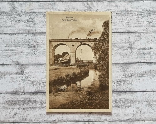 Bunzlau partie viadukt - ak,