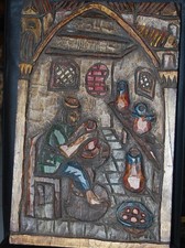 Geschnitztes Bild aus Holz