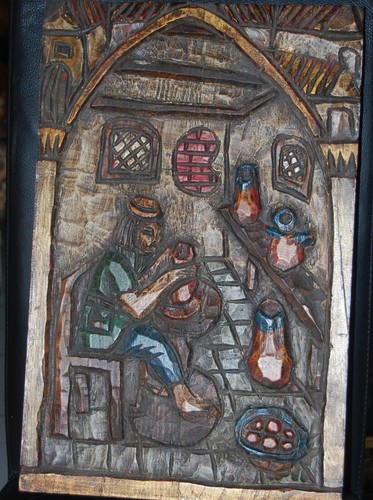 Geschnitztes bild aus holz - bild,