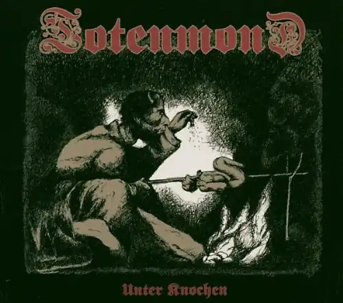 Totenmond unter knochen - totenmond,