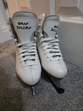 Graf Bolero Schlittschuhe Eiskunstlauf Schlittschuhe Größe EU 33 UK Größe 1 guter Zustand