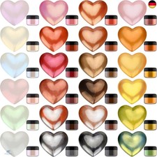 Metallic Pigment Pulve - 24 Farben x 5g Epoxidharz Farbe für Epoxy Resin, DIY 