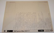 Ersatzteilkatalog auf Microfich VW Golf III 3 Syncro Allrad Typ 1H Stand 1992