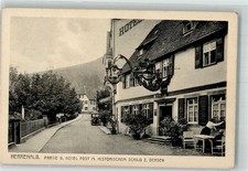 39922109 - 7506 Bad Herrenalb Hotel Post mit historischem Werbeausleger Zum