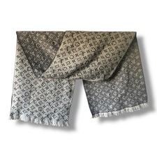 Louis Vuitton Schal Wolle Grau