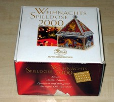 Hutschenreuther Weihnachts Spieldose 2000 Spieluhr Porzellan Ole Winter  OVP