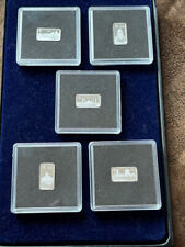 5x Offizielle Silber-Barrenmünzen Wahrzeichen der Welt