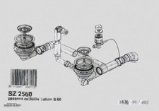 Ablaufgarnitur Überlauf flexible f. Spülen mit 2x3,5" Korbventil+Exzenter SATRUN