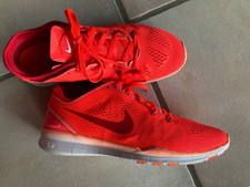 NEUW NIKE FREE 5,0 DAMEN-SPORT-LAUF-GYM-SCHUHE Gr.40/UK6,5 LEUCHTEND ROT/ORANGE