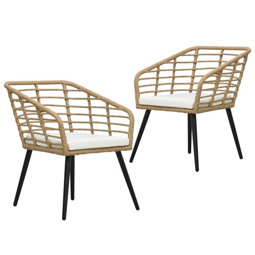 Gartenstuhl poly rattan - 2x,
