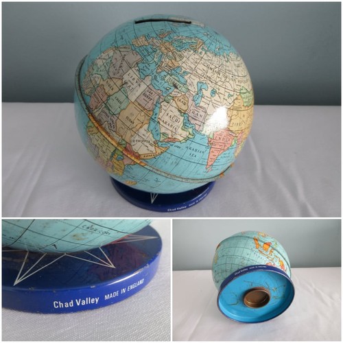 Vintage globus spardose 60er - globus,