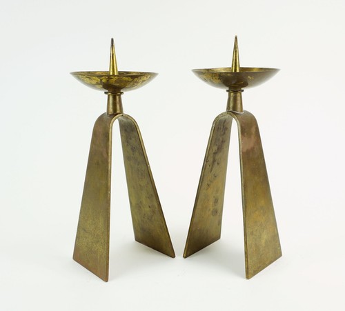 Paar mid century messing - mid,