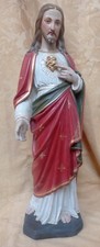 Herz Jesu Figur Gips 52 cm um
