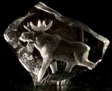 Glas Elch Mats Jonasson