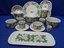 Arzberg Hellas Kirschblüte Blumen weiß grün Teile zur Auswahl Teller Tasse Kanne