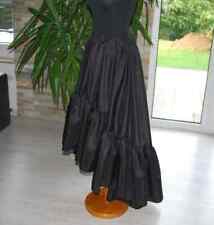 Gothic Ballrock Taftrock Saloon Rock Übergröße Ball Party WGT Cicil War schwarz