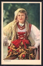 AK Polnische Frau in Tracht