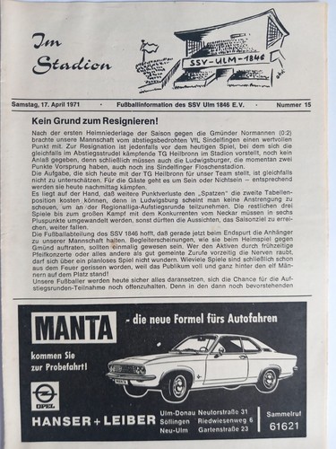 Fussball programm amateurliga - fussball,