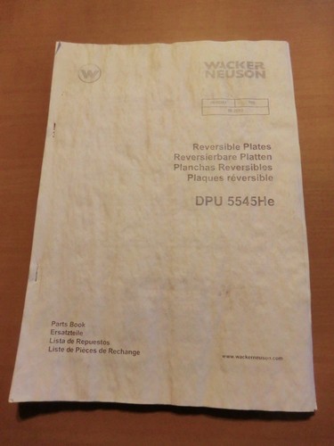 Ersatzteilliste wacker neuson - ersatzteilliste,