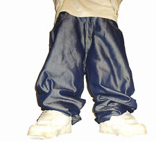 Vintage 1990´s SOUTHPOLE Glanz Baggy *STAHLBLAU* W38 Guter Zustand TOP