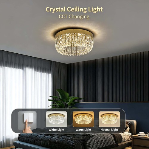 Led pendelleuchte kristall mit - led,