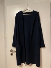 Strickmantel mit Kapuze von Zwillingsherz, Gr. S/M, dunkelblau