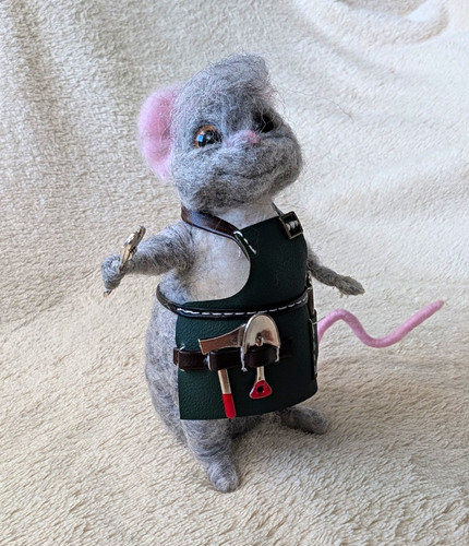 Gefilzte maus 11 cm - maus,