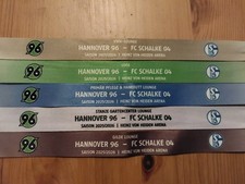 5x Sammler VIP Band 2.Bundesliga 5 Farben 2025/26 Hannover 96 vs FC Schalke 04 