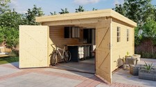 Holzgarage 28mm Flachdach
