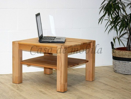 Massivholz couchtisch 65x65cm - massivholz,