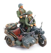 Modell Zündapp KS-750 mit Beiwagen 1:16, Handbemalt, Torro, Detailliert