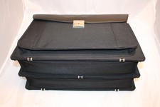 Aktenkoffer Leder schwarz Businesskoffer Pilotenkoffer Tasche Außendienst