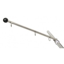 Flaggenstock Fahnenmast für Reling Edelstahl poliert Flaggenmast Fahnenhalter 