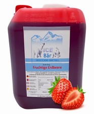 ICE BÄR Slush Sirup Erdbeere Konzentrat Glycerinfrei Azo Frei 5 Liter Kanister