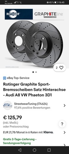 Sport bremsscheiben hinten - sport,