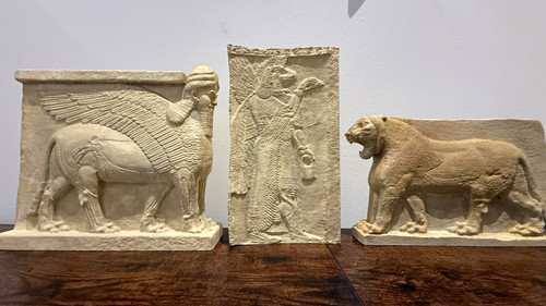 Mesopotamianskulptur 3er set - mesopotamianskulptur,