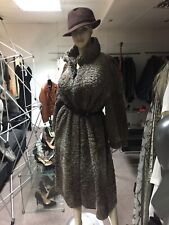 Echt Pelz Mantel/Ledermantel Vintage Leder/Persianer Wendemantel Gr. S/M