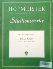 Hofmeister-Studienwerke-Sigfrid Karg-Elert-Op.41-Etüden-Schule f. Oboe- Nr. 8802
