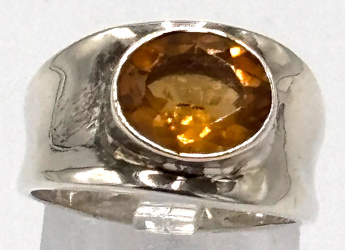 Vintage citrin ring - citrin,