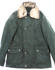 Fliegerjacke - Pilot - Bomber - grün - Gr. M - Military - gewachste Baumwolle