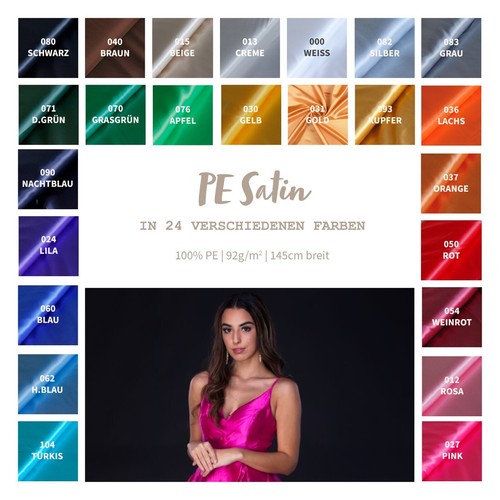 Polyester satin meterware pe - satin,