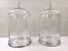 2 Stück Vorratsdosen Topf Vorrat Dose Glas Glasbehälter Deckel Bonbonniere 29 cm