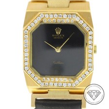 Rolex Cellini Damen Armband Uhr Handaufzug Gold 18 Kt Brillanten