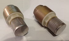 Fussventil mit Saugkorb Messing 1/2" innen