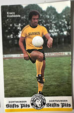 Erwin Kostedde Borussia Dortmund Vintage 1976 Autogrammkarte Samson Stifts Pils