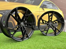 4X 21 Inch 5x112 Audi ABT Style Schwarz Glänzend Räder : Passend Für Q7 Q8 A8 A7