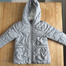 Kinder Winter Jacke Silber-Grau, Gr. 104