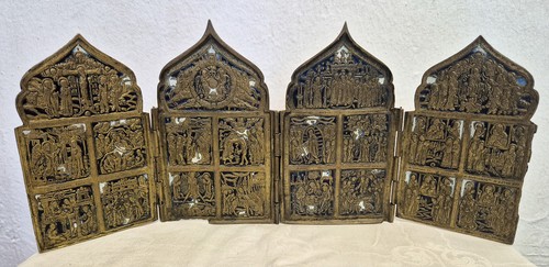 Große reiseikone bronze - große,