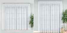 Gardine Store Voile Qualität Weiß Transparent Kräuselband Bleiband NACH MAß