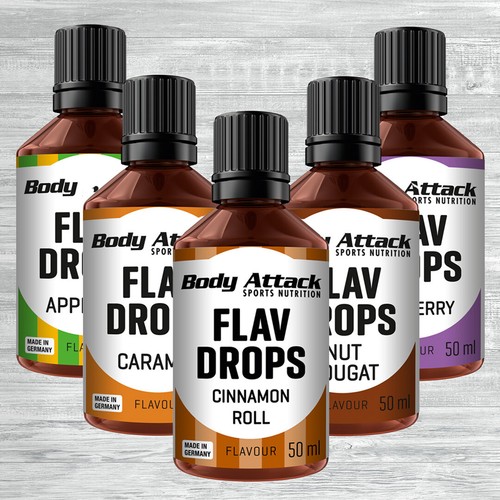 Body attack flav drops - drops, 50ml